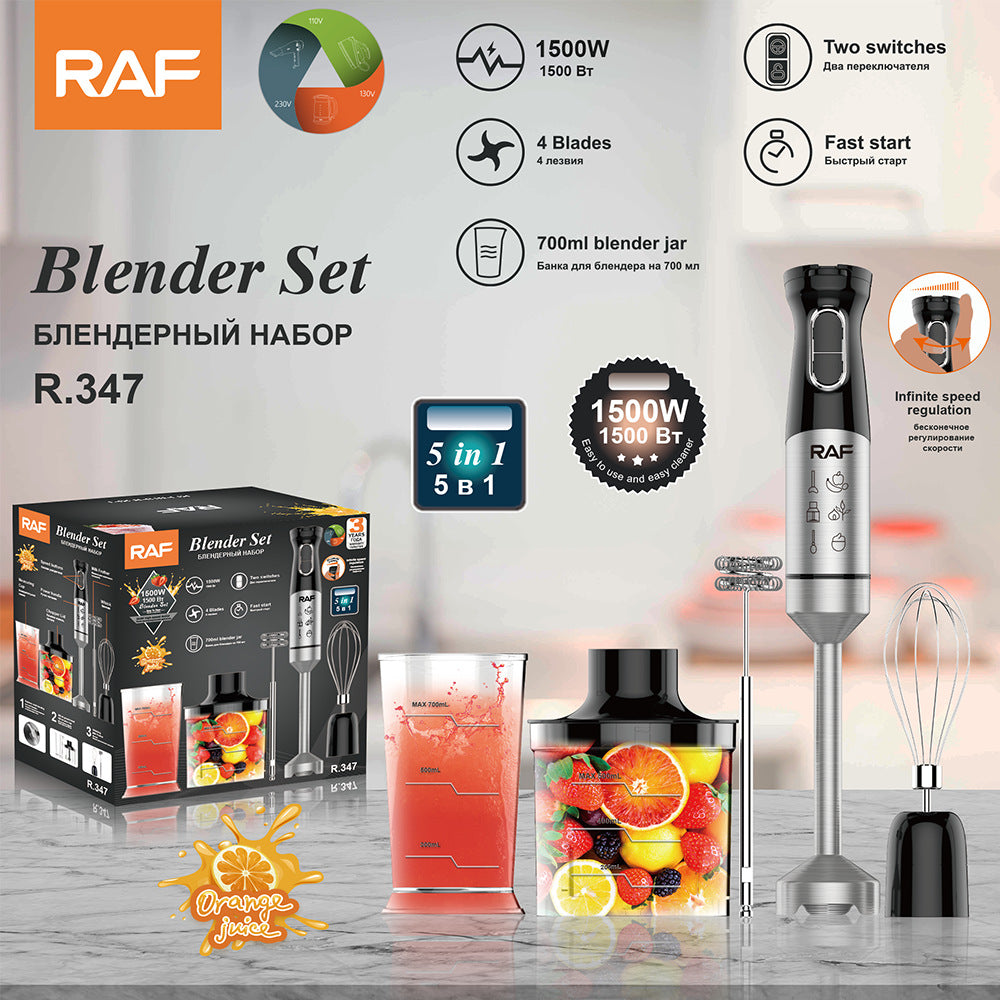 RAF EU Standard Portable Handheld Electric Stainless Steel Cooking Stick Blender Household Food Mixer347 - 图片 21
