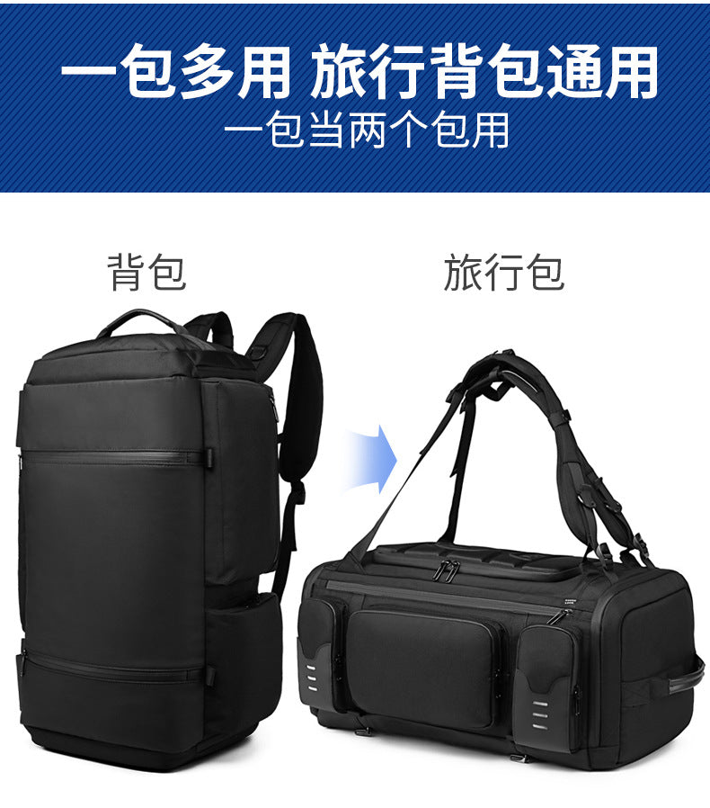 OZUKO Backpack Men's Water-Repellent Large Capacity Multi-Compartment Travel Laptop Bag Outdoor Sports Bag - 图片 10