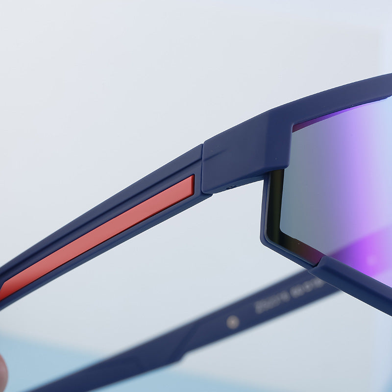 New Cycling Goggles for Women, UV Protection, One-Piece Large Frame Sunglasses, Outdoor Sports Colorful Integrated Sunglasses - 图片 14