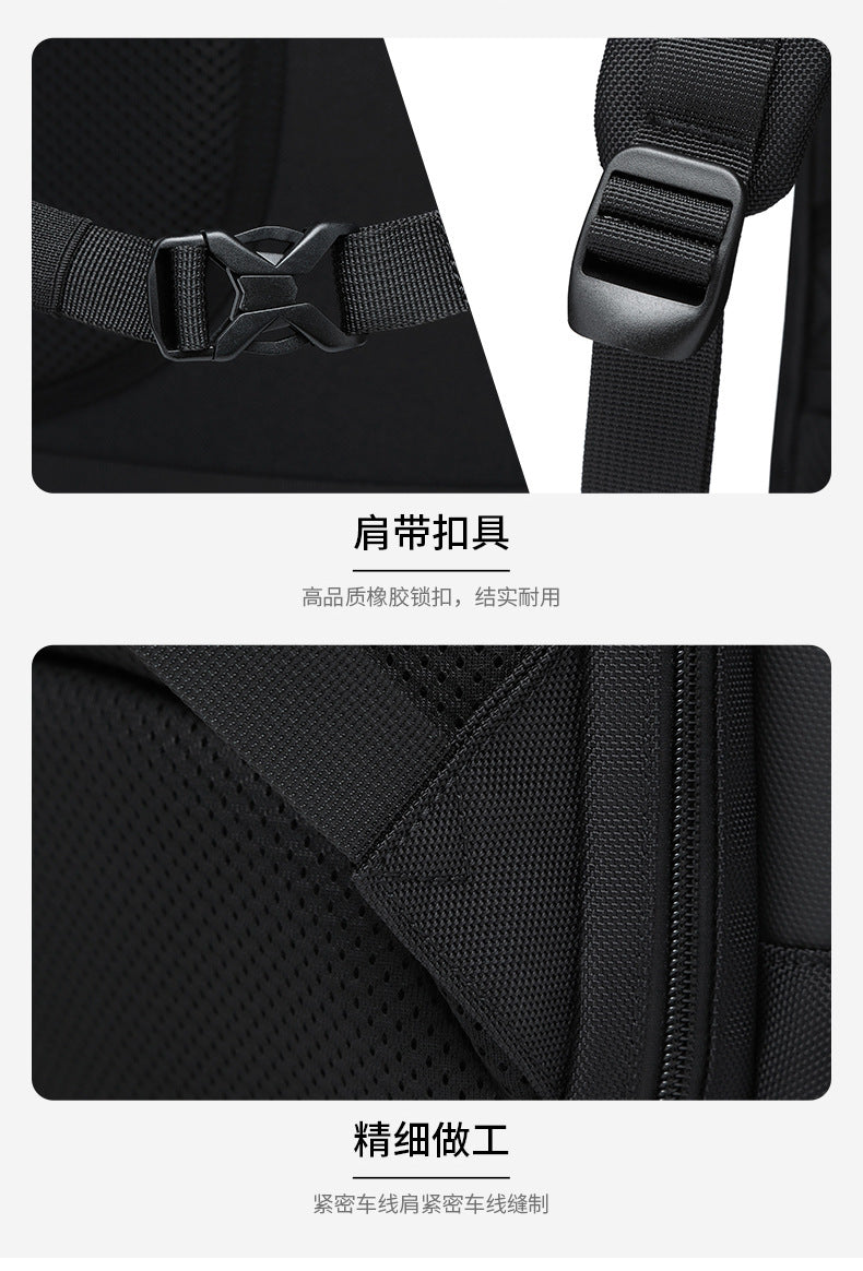 OZUKO Business Backpack Men's Computer Backpack Waterproof High-end Business Travel College Student Commuting School Bag - 图片 29