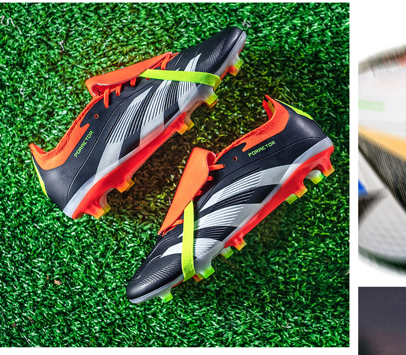 World Cup Football Shoes Men's New Style Grassland Competition AG Spike TF Broken Nails Adult Youth Student Sports Training - 图片 43