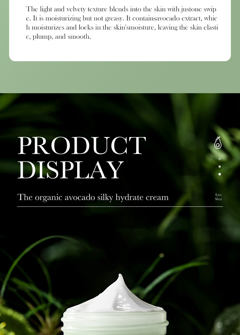 Avocado Face Cream SADOER Silky Hydrating Refreshing Non-Sticky Moisturizing Cream Cross-Border Wholesale - 图片 23