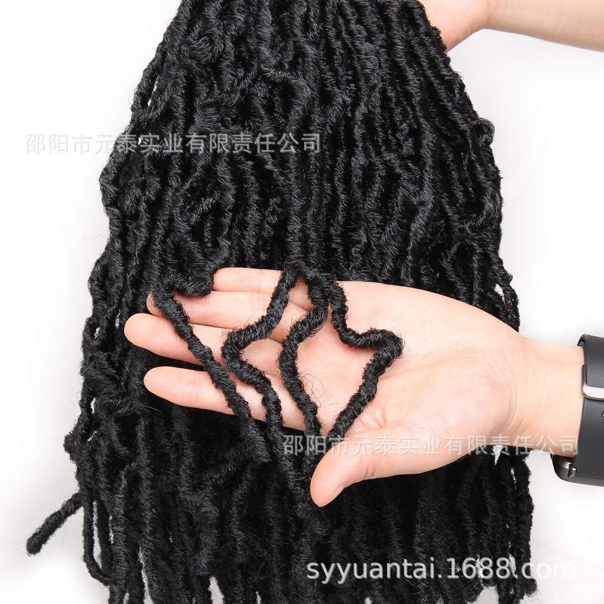 Dreadlock Wig Earthworm Curl Butterfly Faux Locs Crochet Hair African Braids Crochet Hair - 图片 8