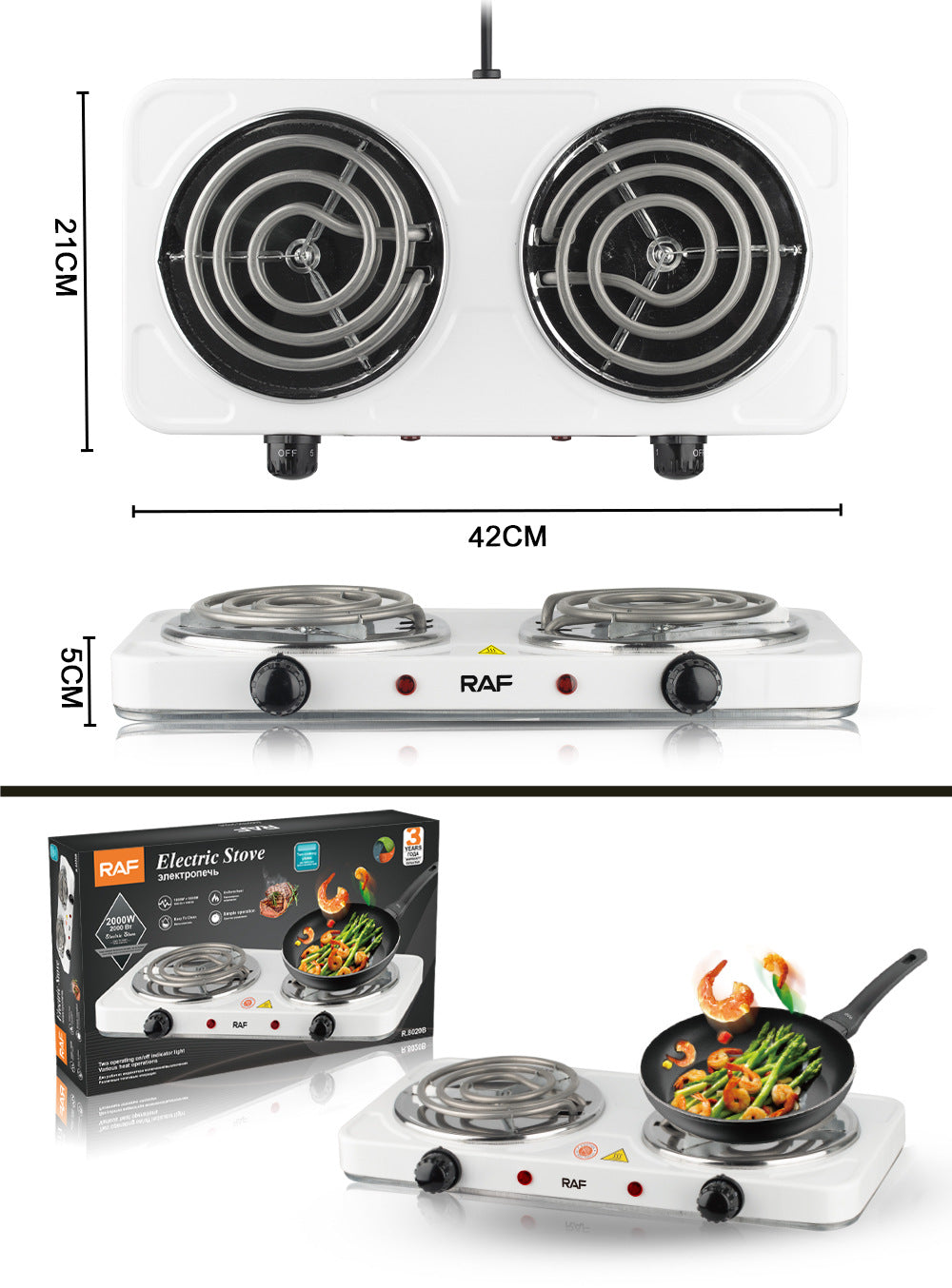 Double-Head Electric Ceramic Stove Small Household Appliance Multi-Functional Cooking Coffee Stove Household Small Electric Stove Wholesale - 图片 9