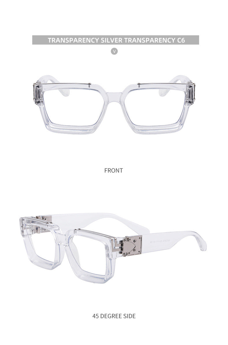 0k Billionaire Style Sunglasses Men Fashion Internet Celebrity Sunglasses Women High-end Glasses Square Frame Sunglasses - 图片 38