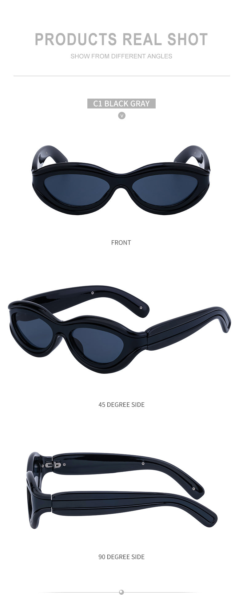 New European and American Y2K Cat Eye Sunglasses for Women Street Style Small Frame Sunglasses for Men Trendy Wholesale sunglasse - 图片 34