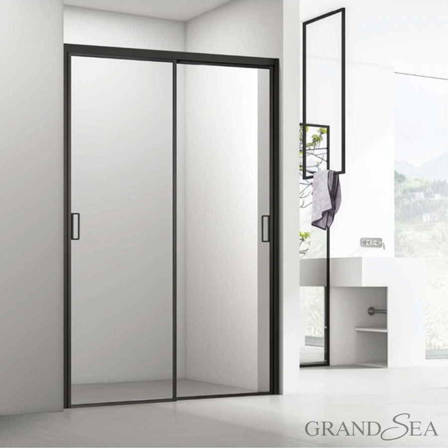 Hotel Sliding Raindrop Glass Shower Doors Bathroom Enclosure Slider Door - 图片 7
