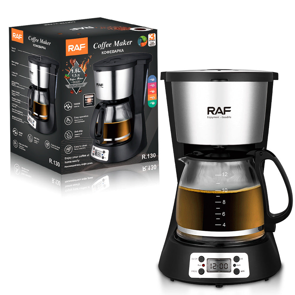 RAF Drip Coffee Maker Household Automatic Integrated Small Coffee Machine EU Plug Office Bedroom Moka Pot - 图片 11