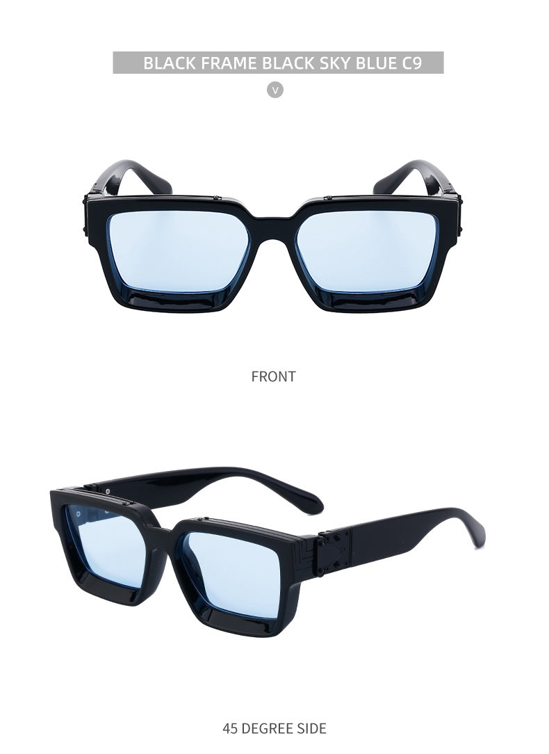 0k Billionaire Style Sunglasses Men Fashion Internet Celebrity Sunglasses Women High-end Glasses Square Frame Sunglasses - 图片 41