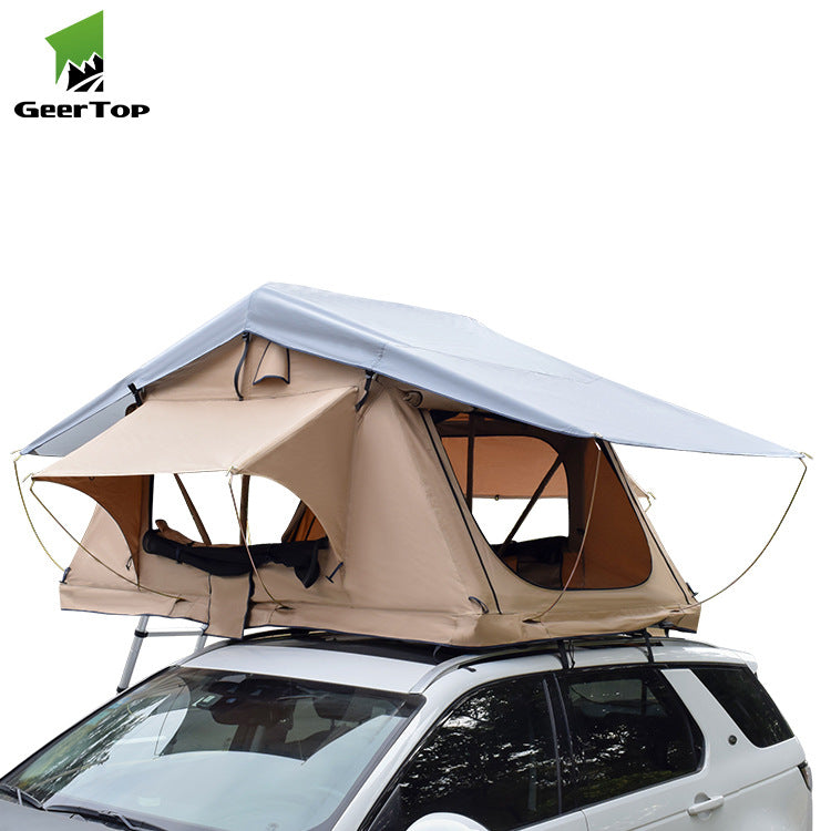Outdoor Self-Driving Tour Soft Top Car Roof Tent Fully Automatic Quick Open SUV Aluminum Alloy Folding Tent - 图片 5