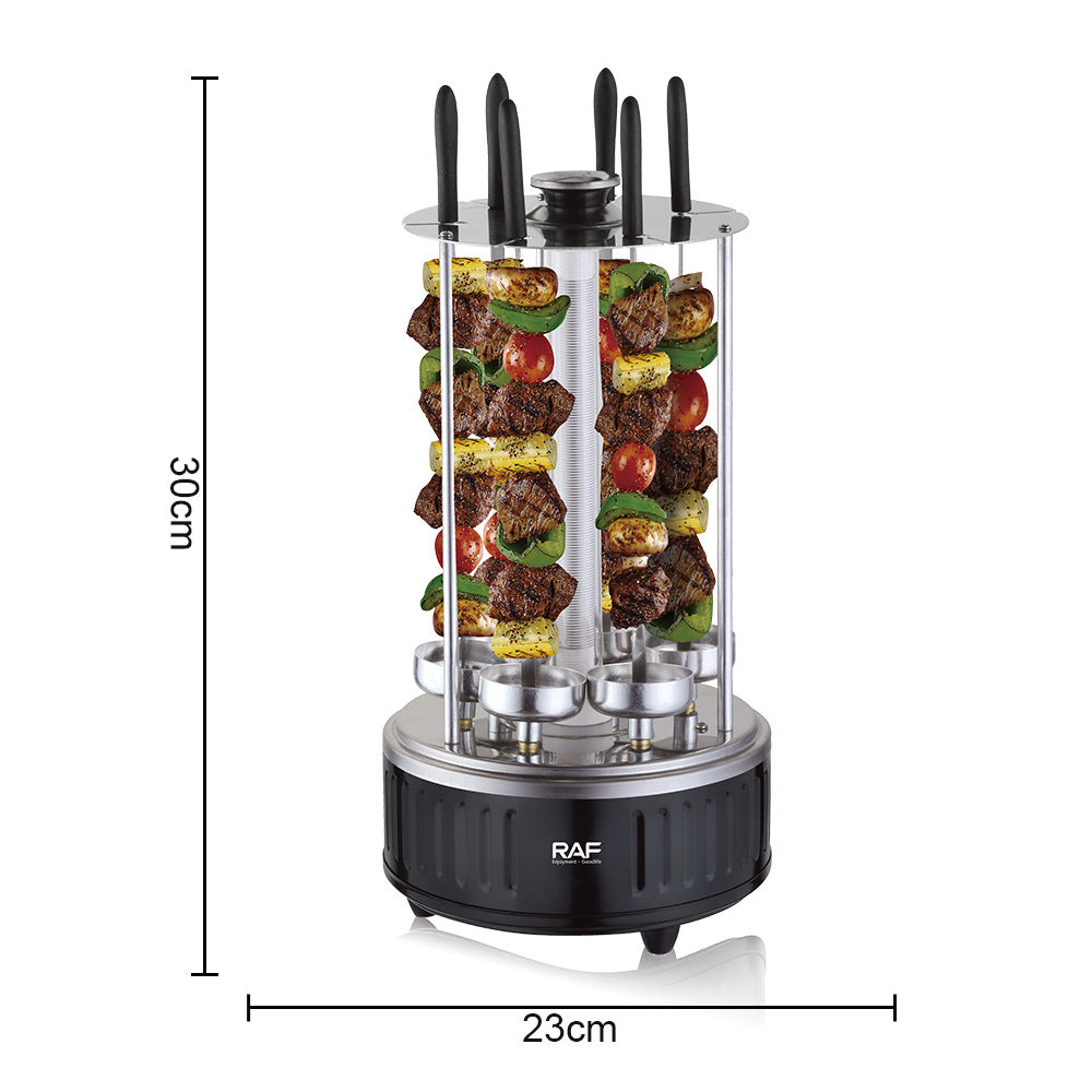 RAF European Standard BBQ Grill Skewer Machine Household Multifunctional Grilling and Frying Integrated Smokeless Charcoal Grill R8612 - 图片 20