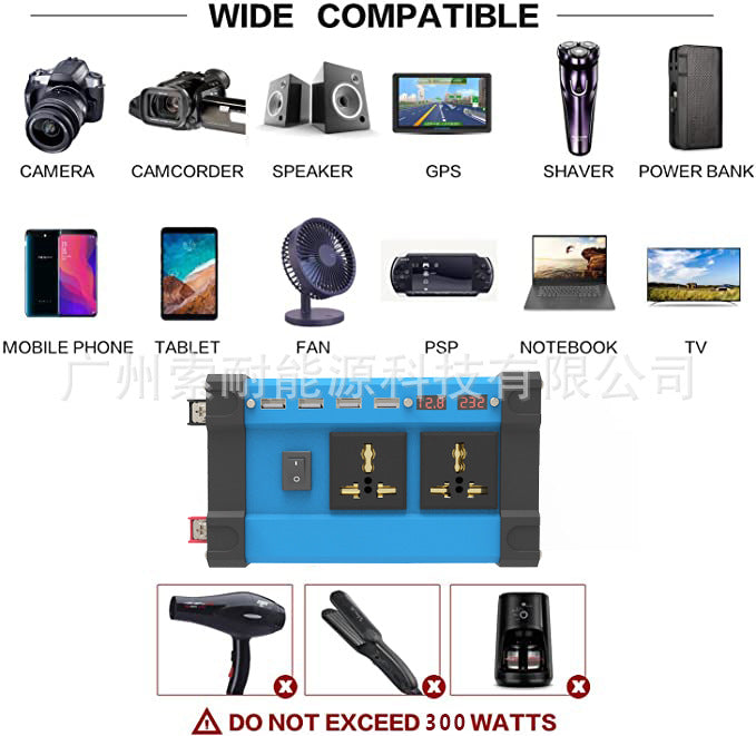 Triumph300W/500W Solar Energy Kit System:12V Inverter+30A Controller+18W Solar Panel - 图片 16