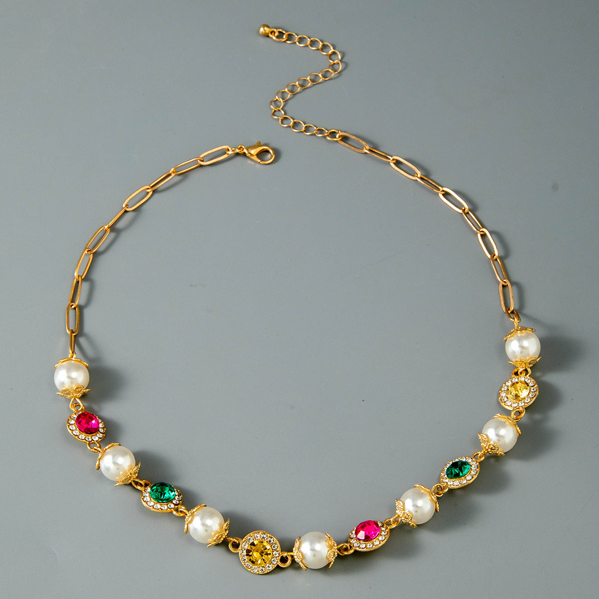 European and American Retro Hollow Diamond Cross Pendant Necklace Gothic Style Black Layered Wear Y Type Necklace - 图片 58