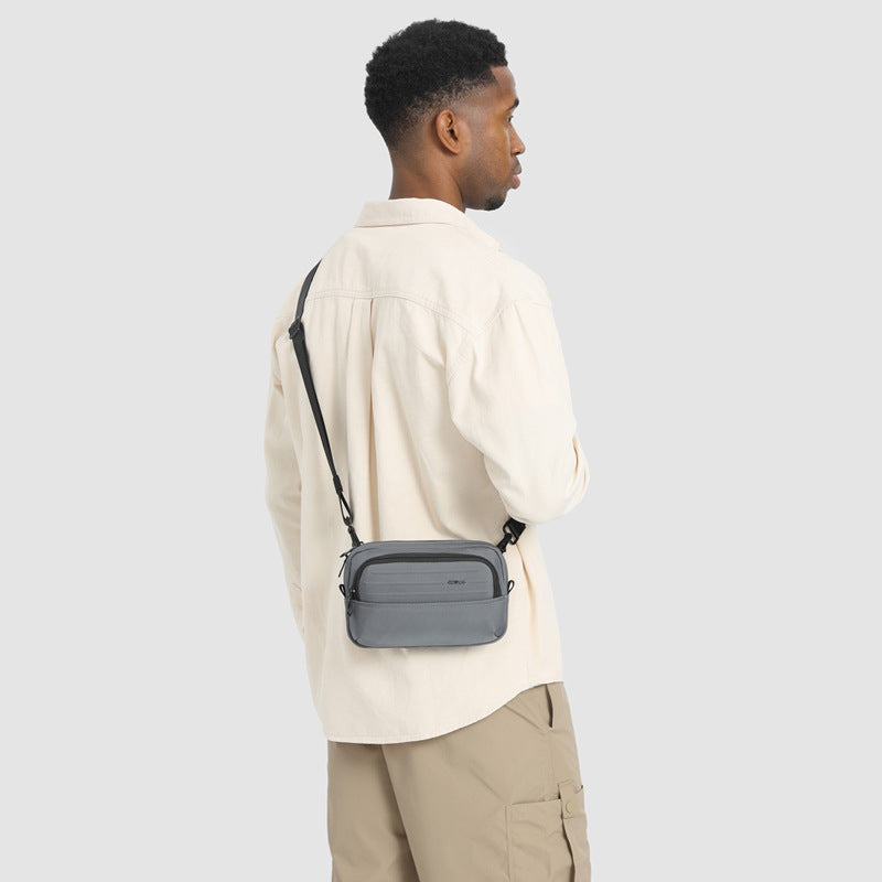 ozuko Men's Clutch Bag Multi-Functional Portable Small Crossbody Bag Travel Commute Lightweight Trendy Brand Storage Men's Bag - 图片 4