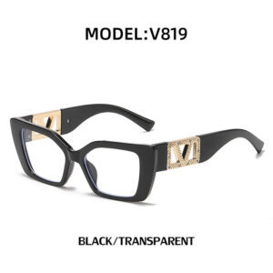 European and American Fashion Small Square Frame Sunglasses for Women, High-End Trendy Cat Eye Diamond-Studded Men's Driving Sunglasses