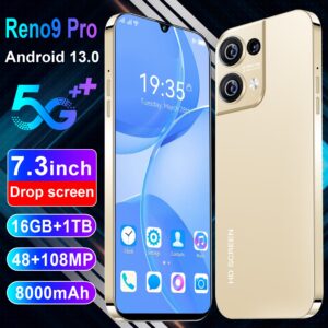 Reno9 Pro Mobile Phone7.3Inch high-definition large-screen Android smartphone factory price wholesale(Popular)