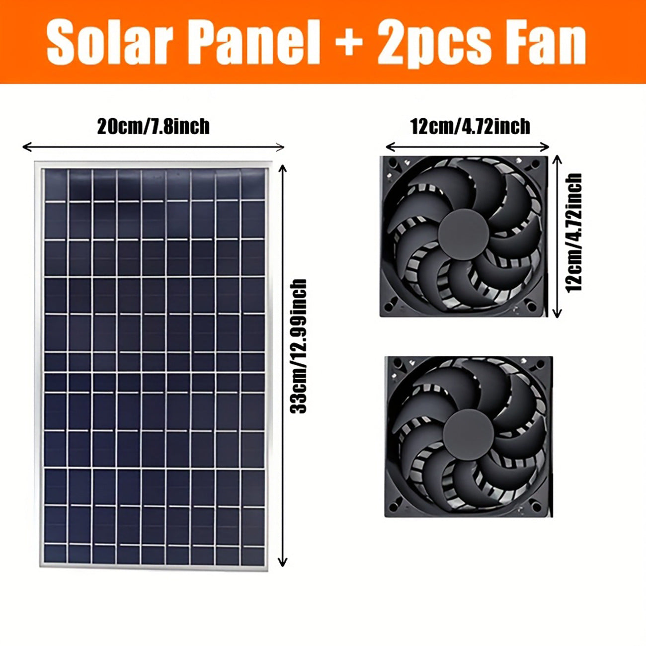 Exclusive Solar Ventilation Fan Exhaust Fan Solar Photovoltaic Pet House Ventilation Convection Cooling Blower - 图片 20