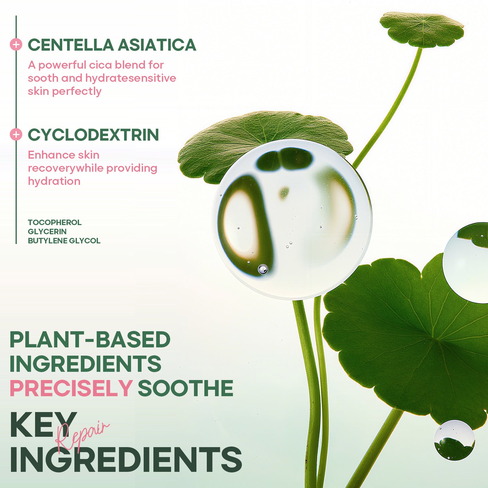 New Centella Asiatica Soothing Repair Essence Cream Corrects Redness and Conceals Skin Tone cica Cream - 图片 12