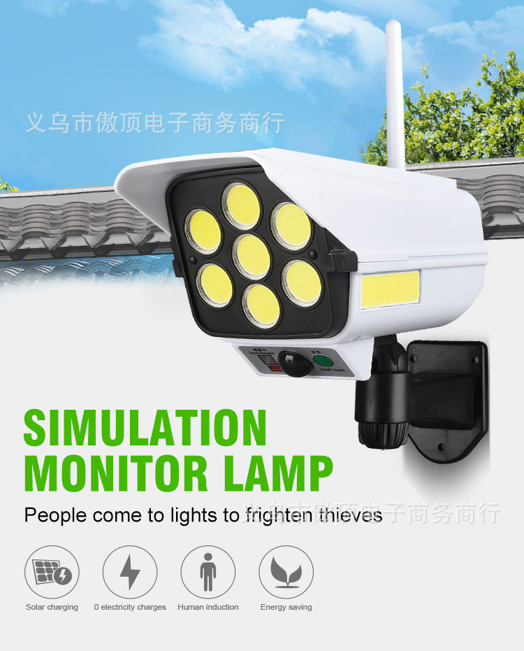 Solar Simulation Surveillance Light Outdoor Lighting LED Human Body Sensor Anti-Theft Light Garden Light Street Light - 图片 18