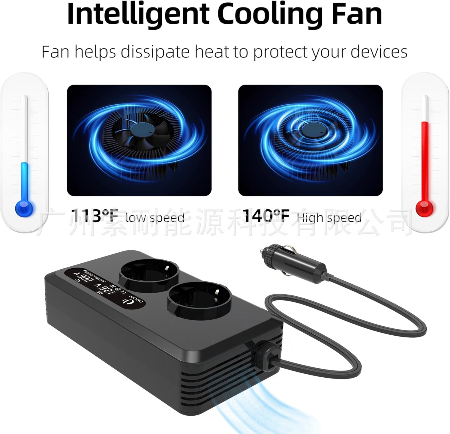 Export Car Inverter200W 12V Turn110V/220V Universal Socket for European, American, and Brazilian Standards - 图片 27