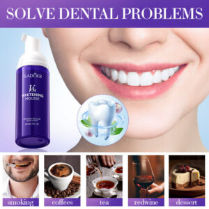 V34Whitening Foam Toothpaste SADOER Clean Teeth Clean Mousse Cross-Border Foreign Trade Wholesale