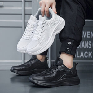 Plus Size Men's Fashion Casual Sneakers Trendy Versatile Breathable Mesh Shoes Lightweight Running Shoes Luxury Travel Shoes