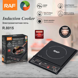 RAF European Standard Induction Cooker Household Button Smart Stir-fry Hot Pot Waterproof Ceramic Panel2000W