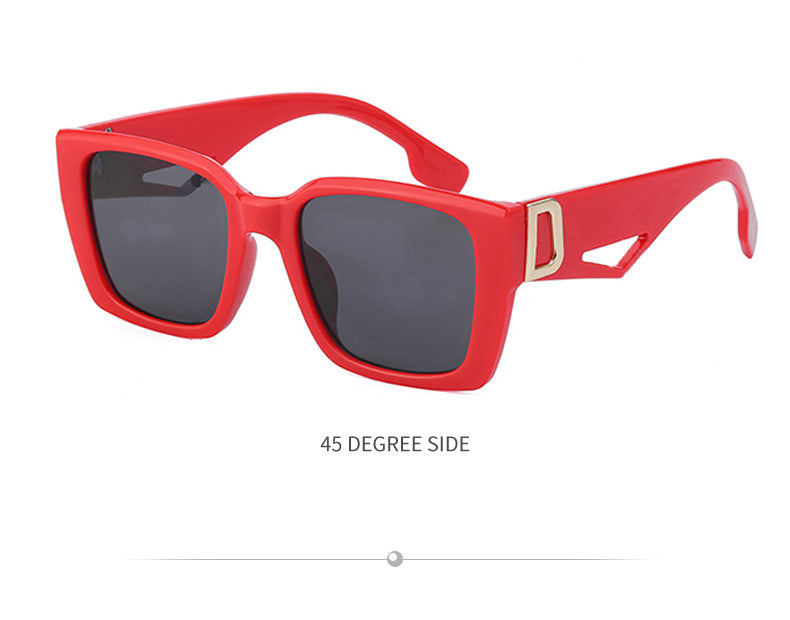 2025New Sunglasses for Women Trendy New European and American Fashion Chain Square Frame Sunglasses for Women Necklace Pendant sunglasses - 图片 35