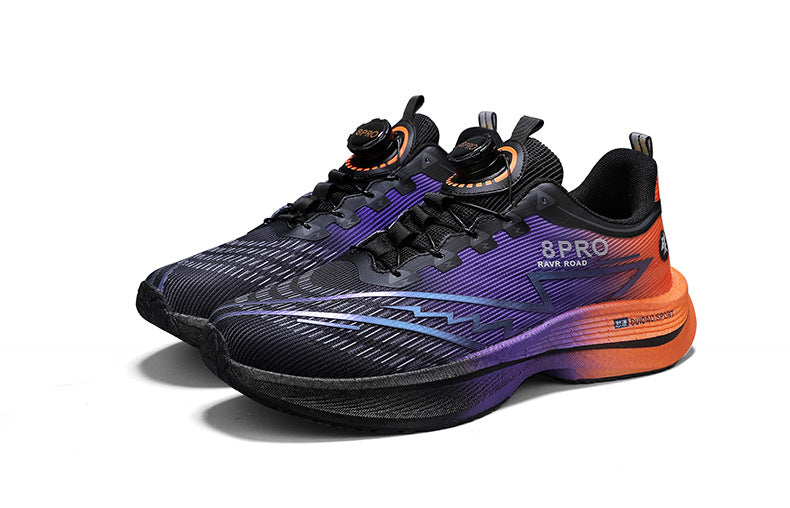 2025New8pro Full Palm Carbon Plate Racing Shock Absorption Running Shoes Men and Women Couples Rotating Buckle Youth Shoes Sports - 图片 38