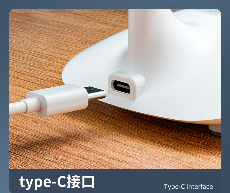 Wireless Charging Eye Protection Desk Lamp, Dual-use Plug-in and Foldable, Touch Control Dimmable and Color-adjustable Bedside Lamp for Bedroom and Dormitory Reading - 图片 27