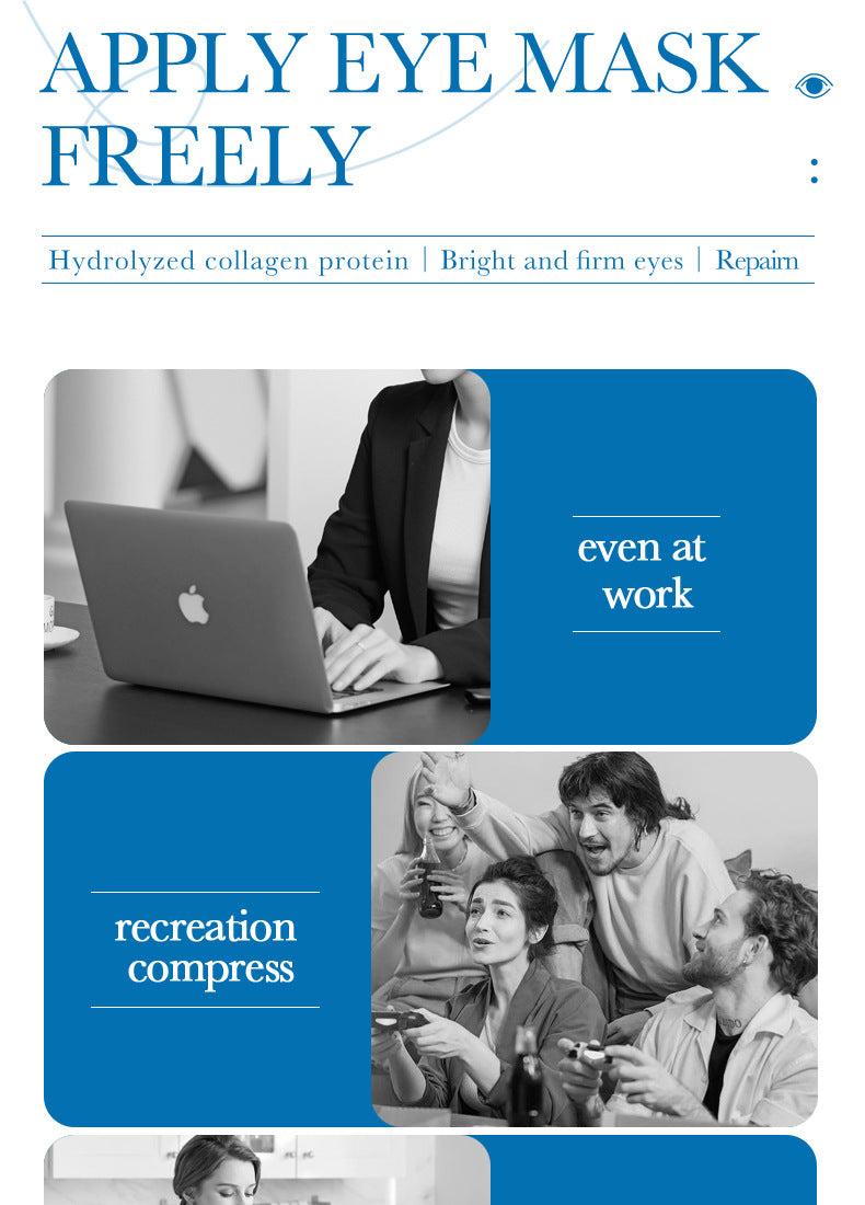 Collagen Butterfly Gel Eye Mask SADOER Improve Dark Circles and Eye Wrinkles Cross-Border Wholesale - 图片 16