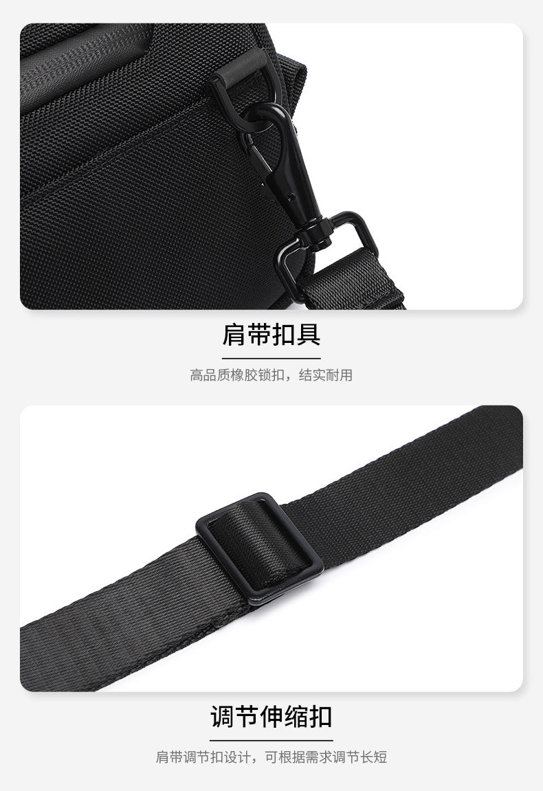 ozuko Men's Clutch Bag Multi-Functional Portable Small Crossbody Bag Travel Commute Lightweight Trendy Brand Storage Men's Bag - 图片 24