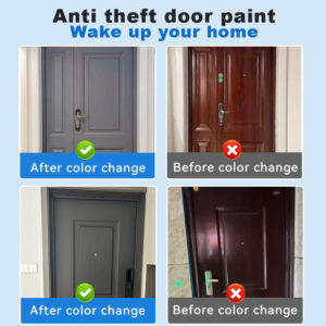 Anti-theft Iron Door Paint Metal Aluminum Alloy Iron Door and Window Renovation Color Change Rust-Proof Water-Based Paint Latex Paint