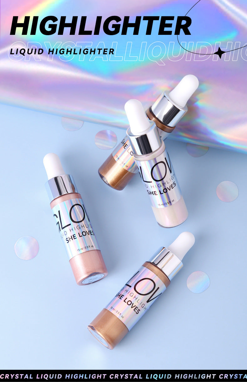 SHELOVES Highlight Liquid Contour Shadow Nose Shadow Diamond Brightening Liquid Face Body Highlight - 图片 24