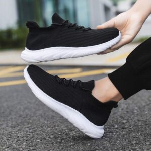 Summer Breathable Sports Versatile Popcorn Flyknit Summer Casual Mesh Sneakers Sports Shoes Student Running Shoes