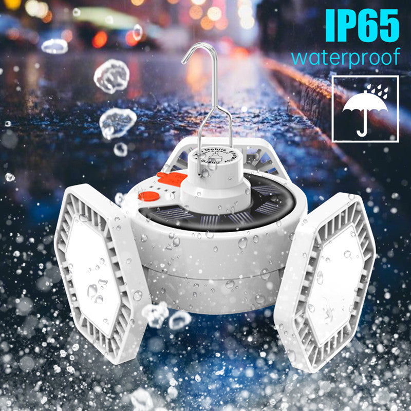 Outdoor LED Tent Light Camping Light with Remote Control Three-Leaf Bulb Emergency Light for Home Power Outage - 图片 15