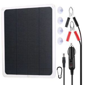 20W Monocrystalline Charging Car Flexible Solar Panel Yacht Charger Outdoor Charger