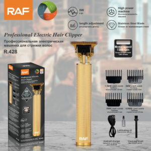 RAF Electric Hair Clipper for Home Use, Metal Oil Head Rechargeable Electric Shaver