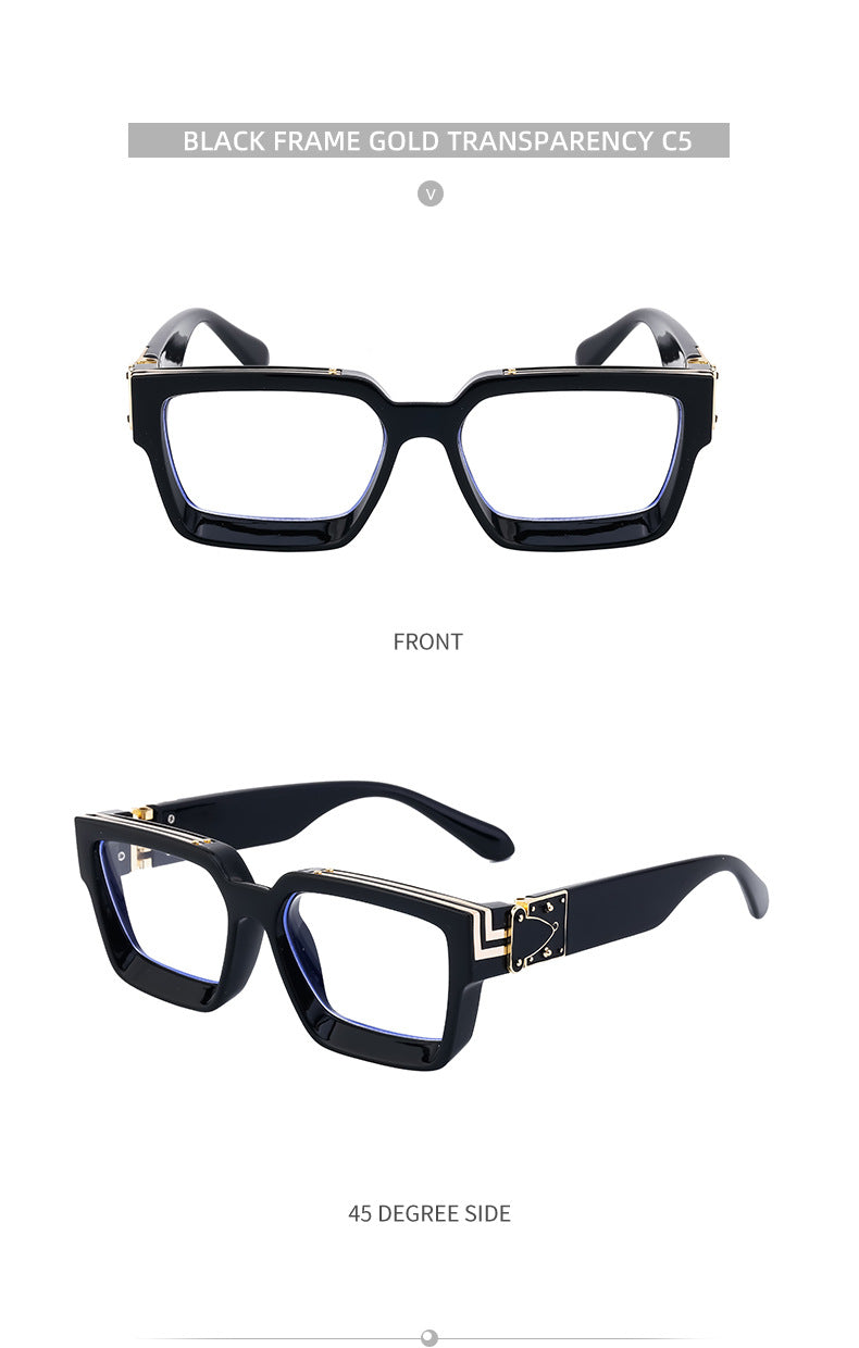 0k Billionaire Style Sunglasses Men Fashion Internet Celebrity Sunglasses Women High-end Glasses Square Frame Sunglasses - 图片 37