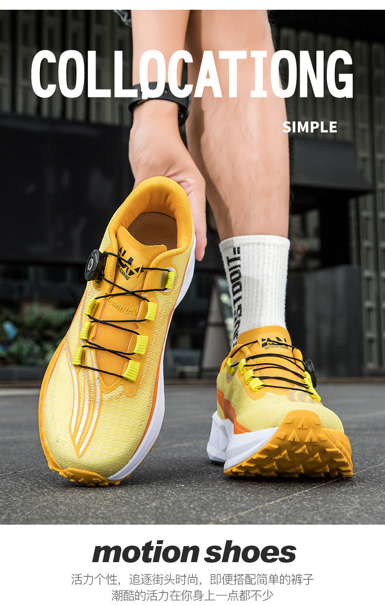 Full Palm Carbon Plate Sports Running Shoes Double Layer Popcorn Outdoor Trail Running Shoes Marathon Men's and Women's Shoes - 图片 44