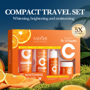 Five Dimensions in  C Whitening and Moisturizing Travel Size SADOER Cleansing and Moisturizing Set  Wholesale