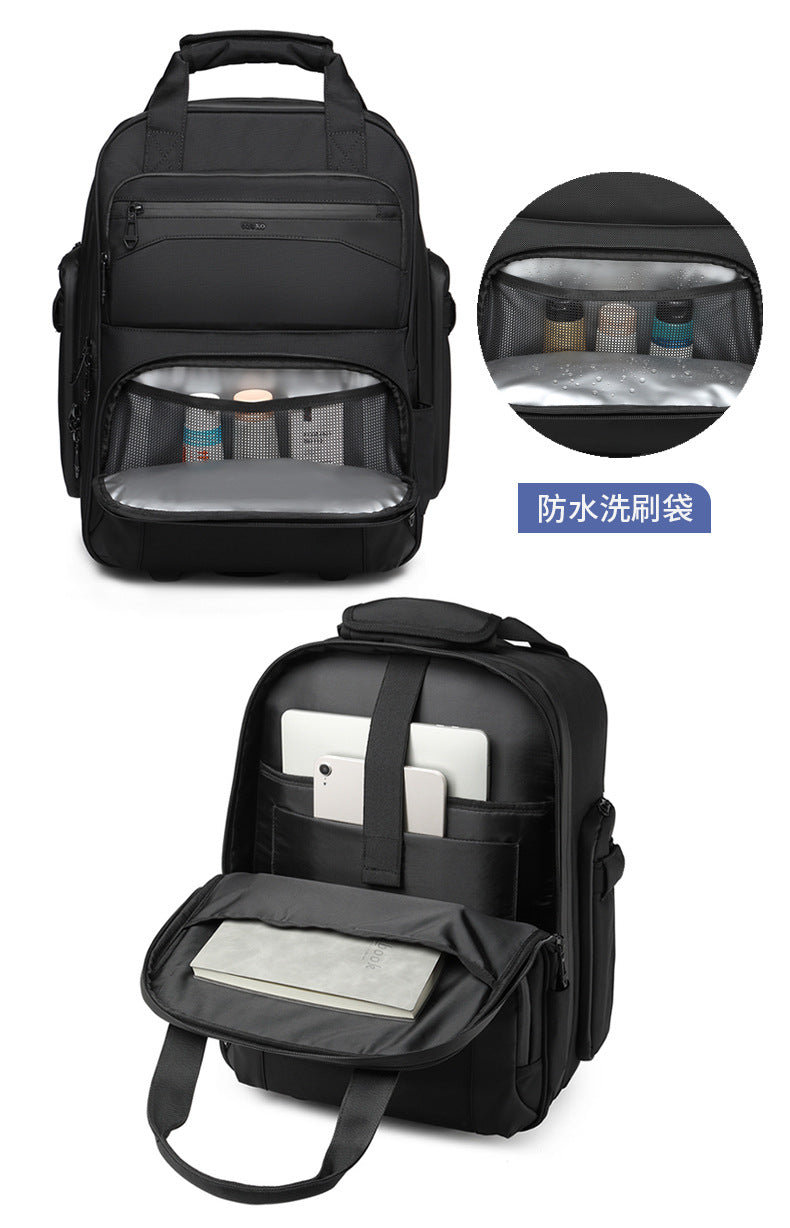 Trolley Travel Bag Business Boarding Bag Large Capacity Waterproof Oxford Cloth Multifunctional Handheld Wheeled Travel Bag - 图片 22