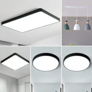 Modern simple personality square living room lamp Nordic Creative Home Use led Bedroom Ceiling Light Zhongshan Lighting Fixtures