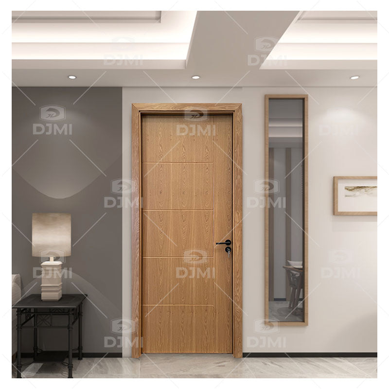 High End Solid Wood Door Price of Fireproof Wooden Door Hot Selling Wood Door for Hotel for Bedroom - 图片 5