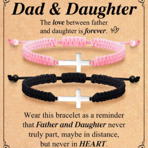 Braided Cross Bracelet Infinity Symbol Handmade Wrapped Bracelet Gift Heart Magnetic Adjustable Braided Bracelet