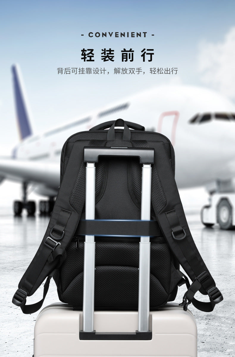 OZUKO Business Backpack Men's Computer Backpack Waterproof High-end Business Travel College Student Commuting School Bag - 图片 22