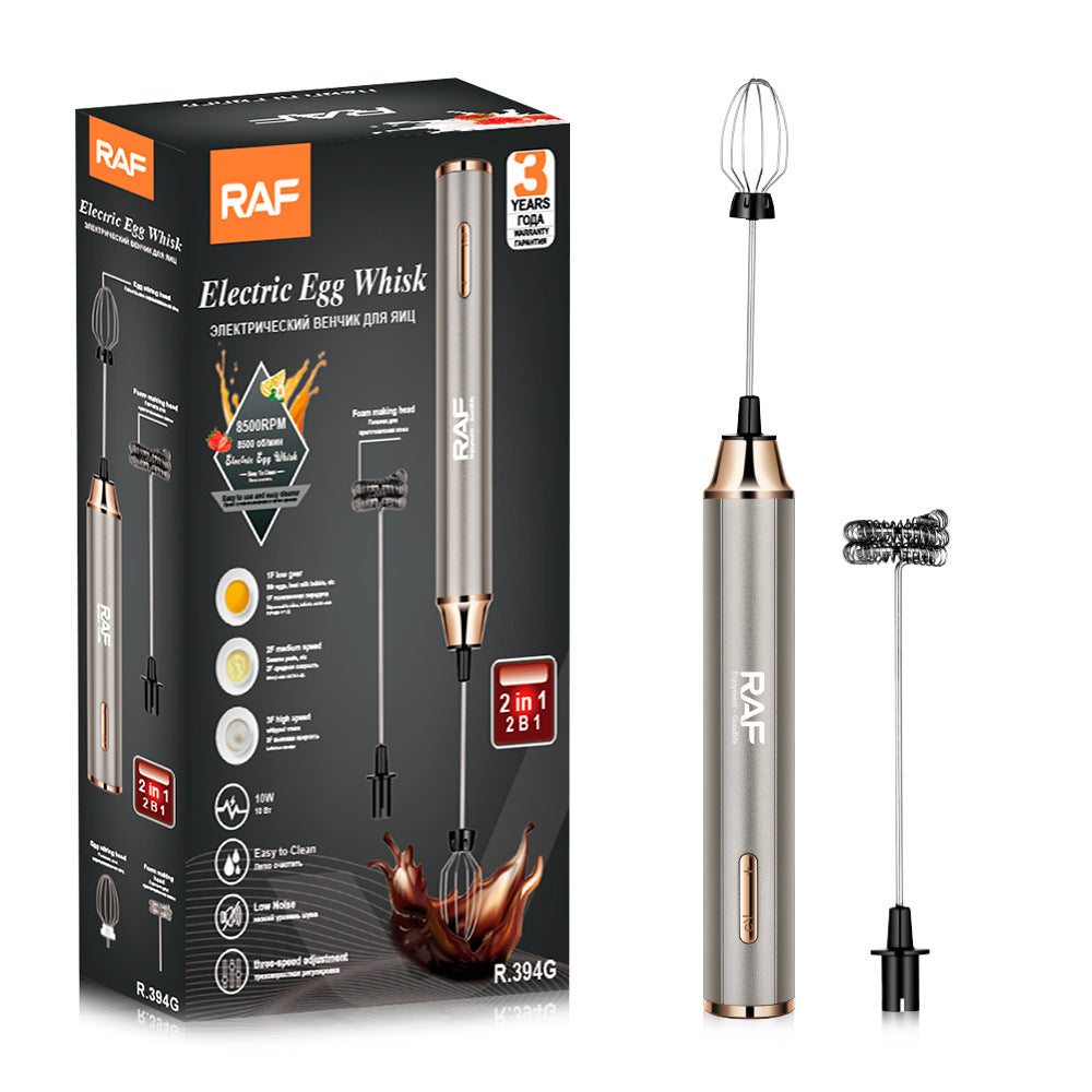RAF Cafe Electric Milk Frother Milk Stirrer Whisk Egg Beater Coffee Frother Home Use 2-in-1 - 图片 17