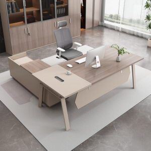 Office Desk Boss Desk and Chair Set Manager Supervisor Light Luxury High-End Office Desk and Chair Set Executive Office Desk