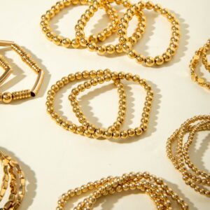 European and American Fashion Accessories Simple and Stylish CCB Beaded Bracelet Bohemian Multi-layer Stacked Bracelets Wholesale