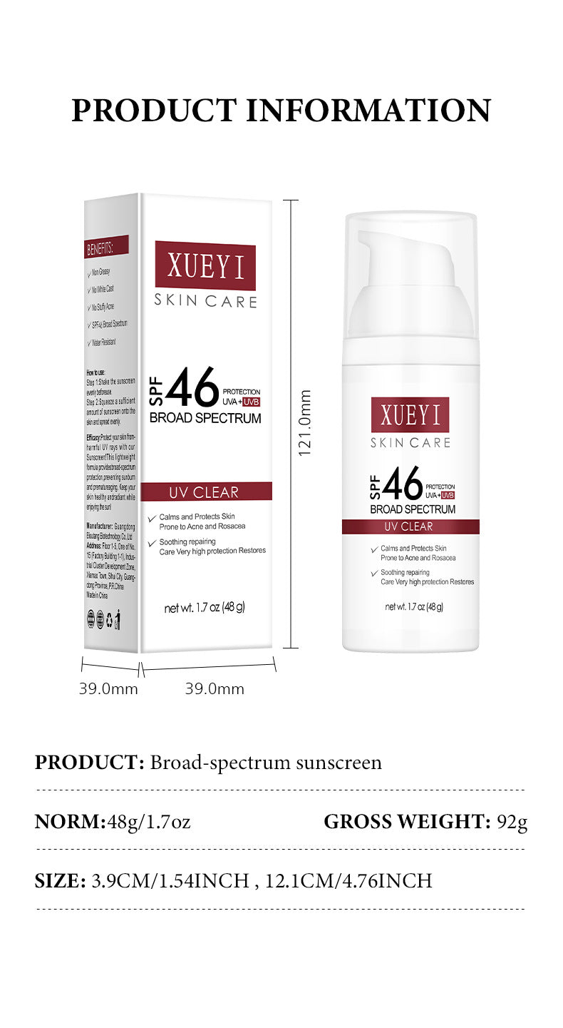 High SPF Sunscreen Lotion Transparent Moisturizing Non-Greasy UV Protection Sunscreen Brightening Isolation Manufacturer Wholesale - 图片 17